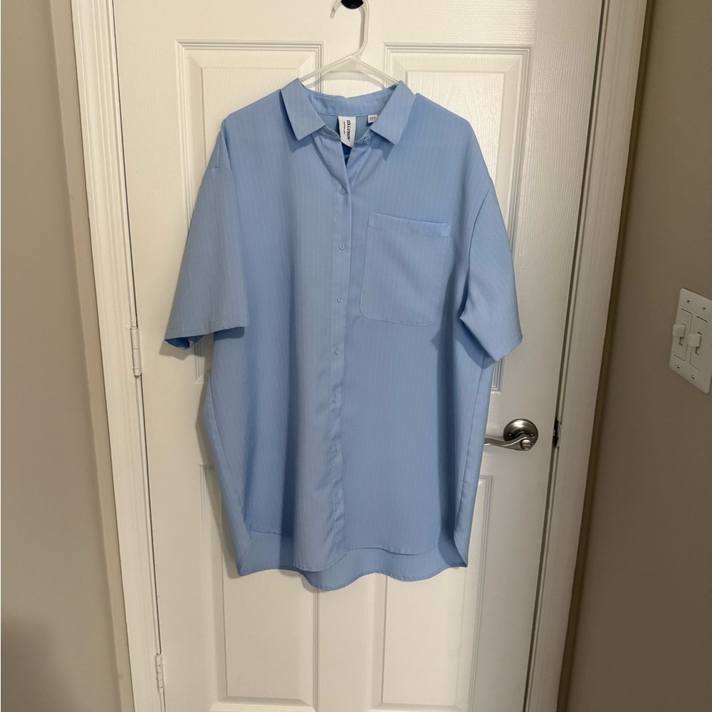 Button up shirt dress